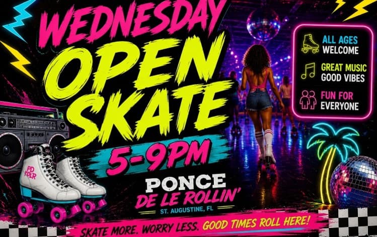 Wednesday Open Skate 5-9pm